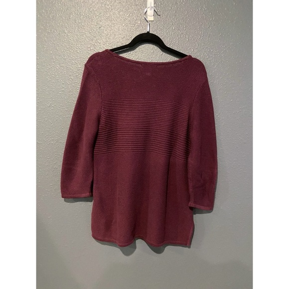 Christopher & Banks Rich Plum Sweater - Picture 2 of 4